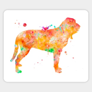 Bloodhound Dog Watercolor Painting Sticker